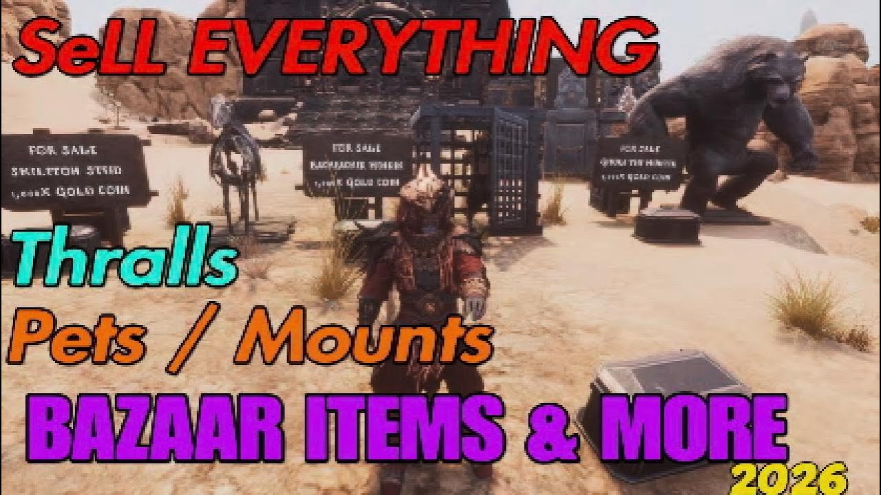 Conan Exiles - Sell Thralls and MORE #funcom #conanexiles