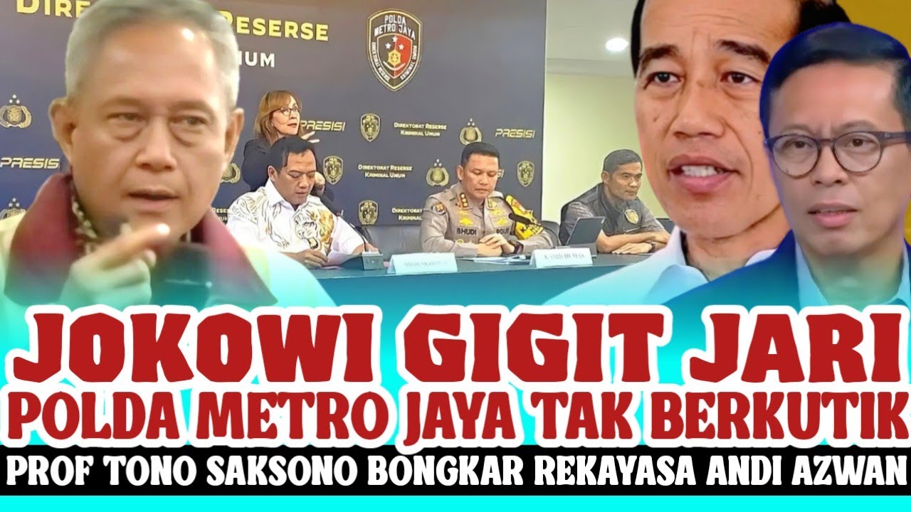 Polda Metro Jaya Ketar Ketir? Prof Tono Saksono Bongkar Rekayasa Gelar Perkara Khusus Ijazah Jokowi?