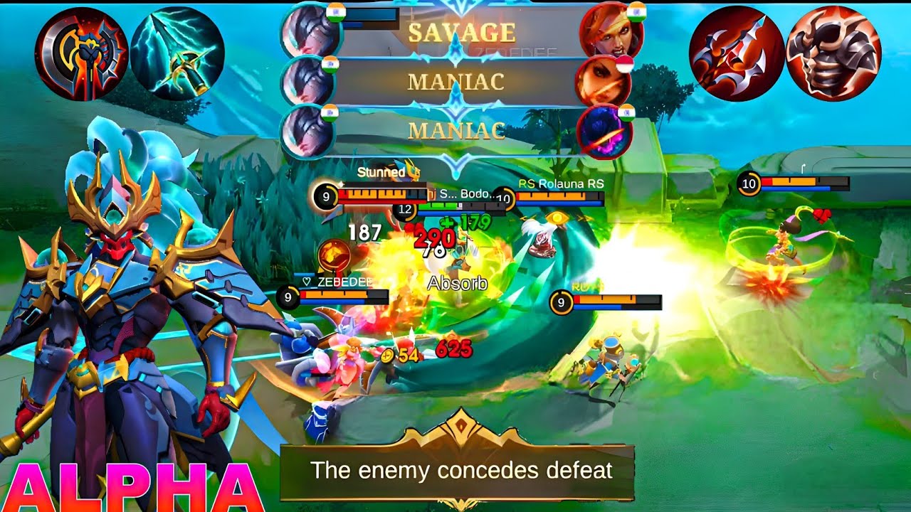 ALPHA SAVAGE MOMENT 😱 1 VS 5 DELETED IN SECONDS | BUILD TOP 1 GLOBAL ALPHA