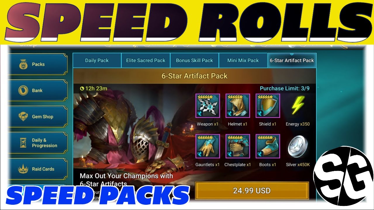 $225 IN SPEED PACKS! LETS BECOME THE FASTEST IN PLATINUM ARENA! RAID SHADOW LEGENDS