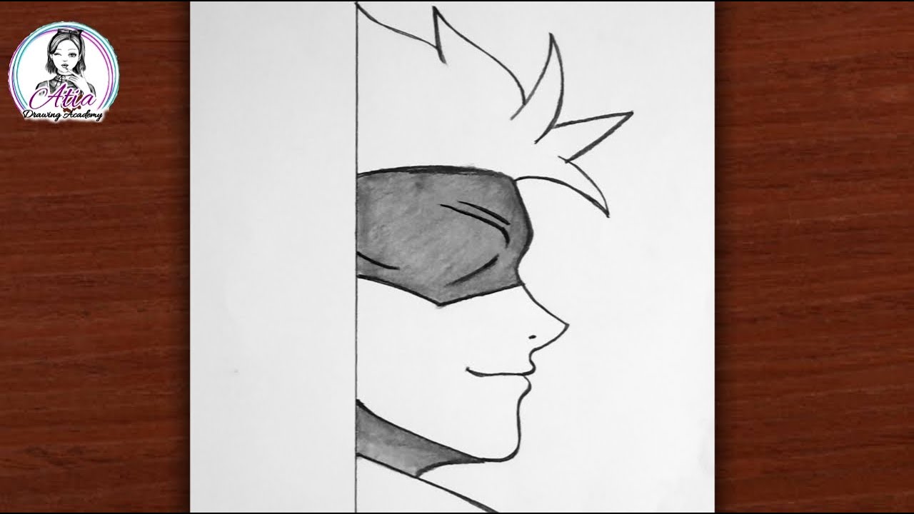 DRAW Anime Half Face Like a PRO | Anime Drawing Tutorial for Beginners