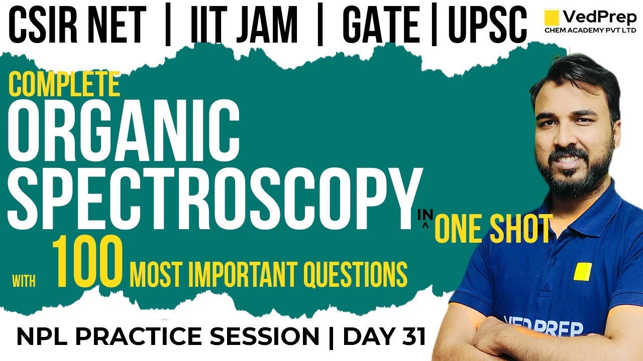 Complete Organic Spectroscopy One Shot | CSIR NET Chemistry | IIT JAM | GATE | VedPrep Chem Academy