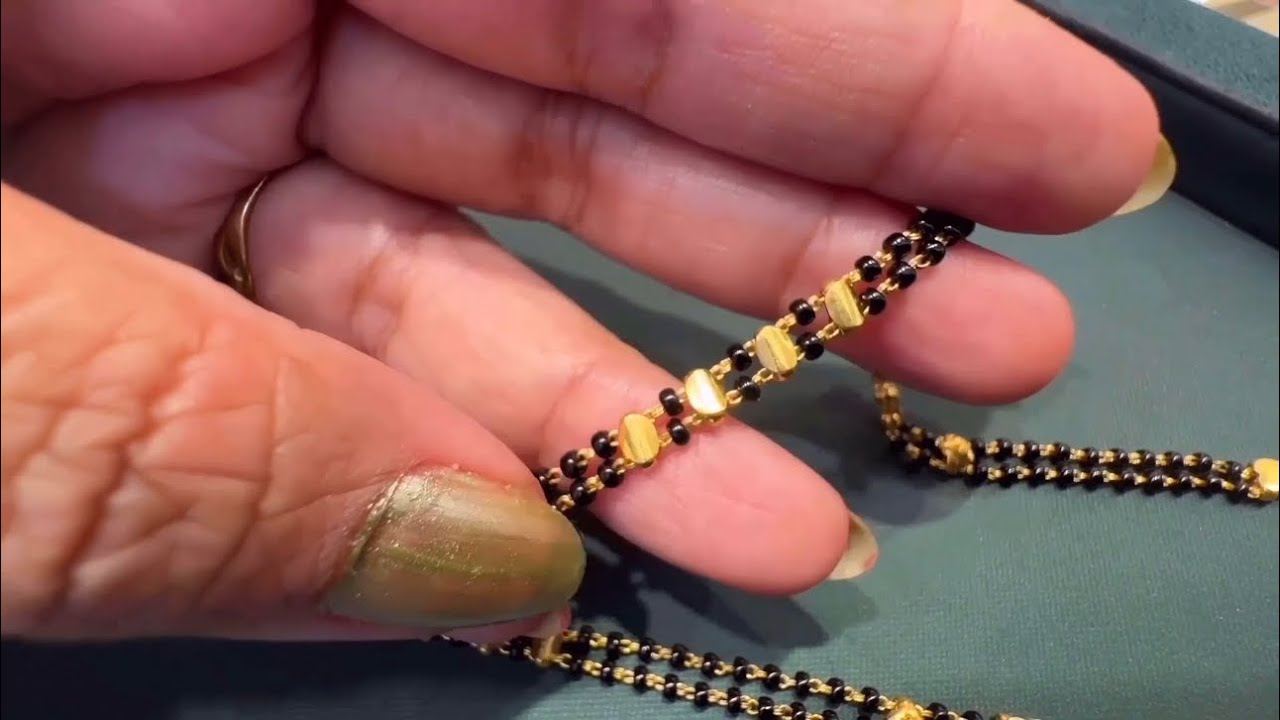 Starting 3gram Gold Mangalsutra Chain From Kalyan Jewellers/Mangalsutra Chain/Daily wear Gold/Deeya