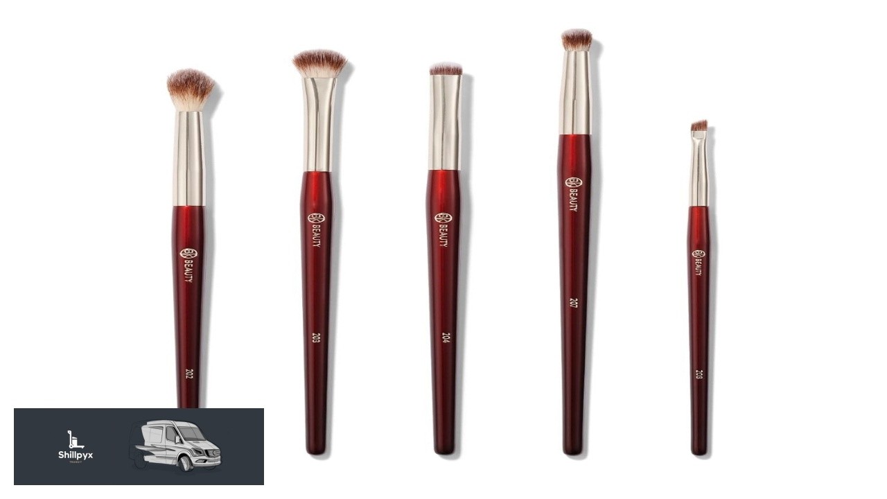 Набор кистей для макияжа BK Beauty для нависших или небольших глаз (5 шт.)