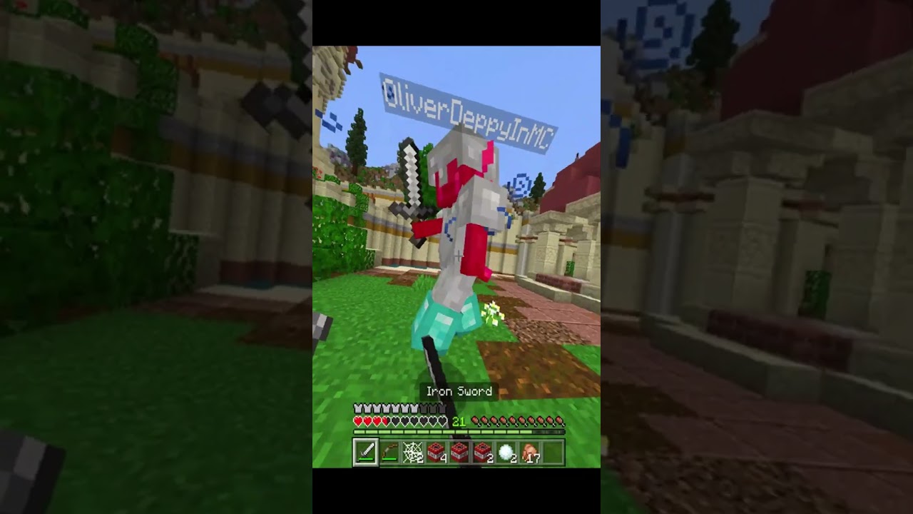 Perfect survival games combo #shorts #short #new #minecraft #hivegames #minecraftpvp #minecraftcombo