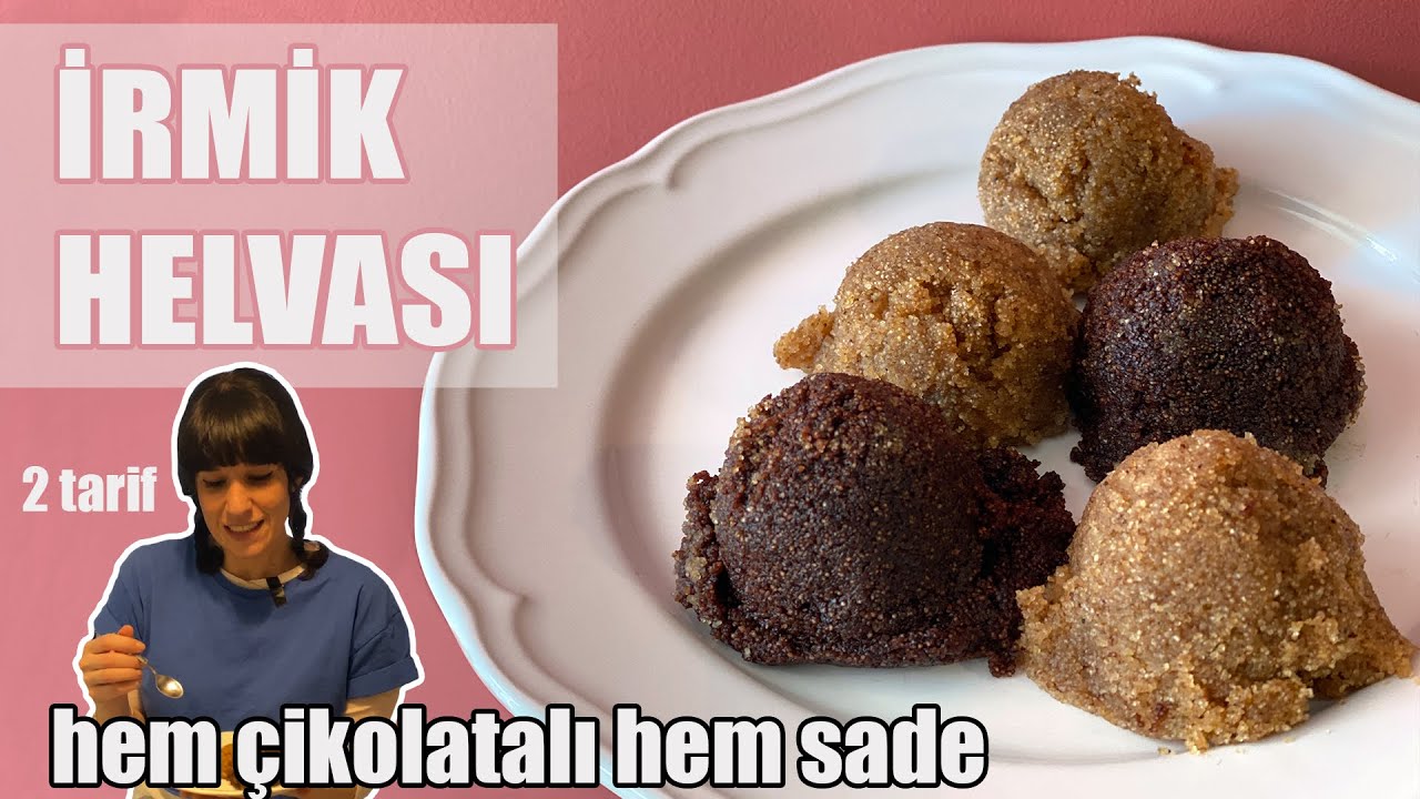 HEM SADE HEM ÇİKOLATALI ISLAK İRMİK HELVASI