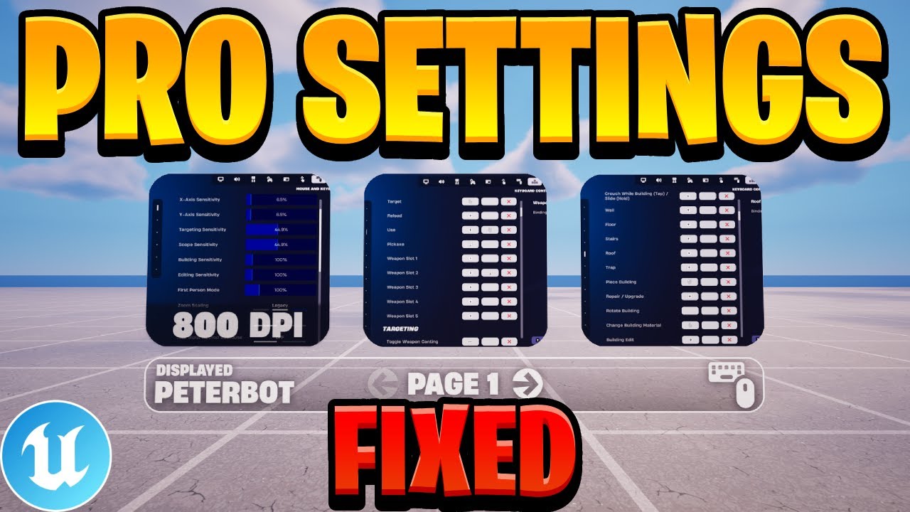PRO SETTINGS PAGE SYSTEM in UEFN TUTORIAL! (FIXED)