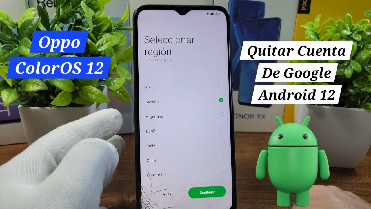 Eliminar Cuenta De Google Oppo Android 12 o ColorOS 12 Solo Con WiFi Sin Programas