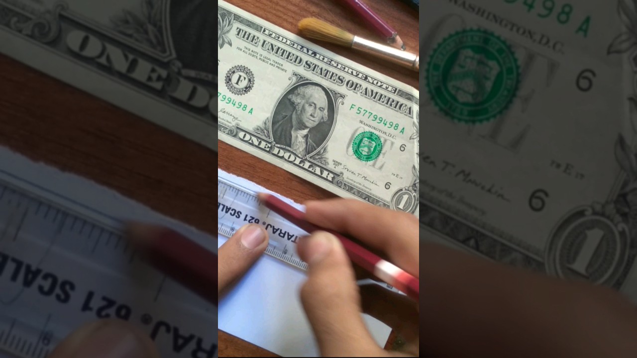 drawing dollar 🤩 💵 #shorts #drawing