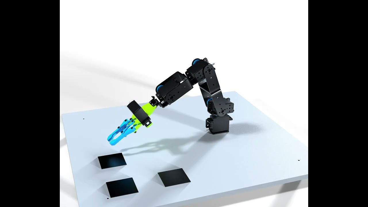 🤖⚙️ Robot Arm Design & Pick-and-Place Animation