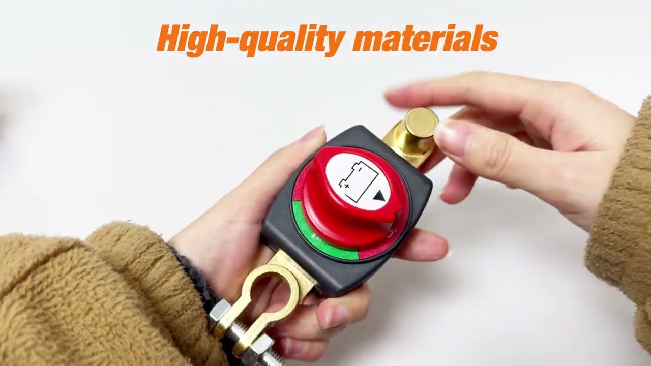 Top-Mounted Battery Disconnect Switch Negative Terminal On/Off Suitable for Cars