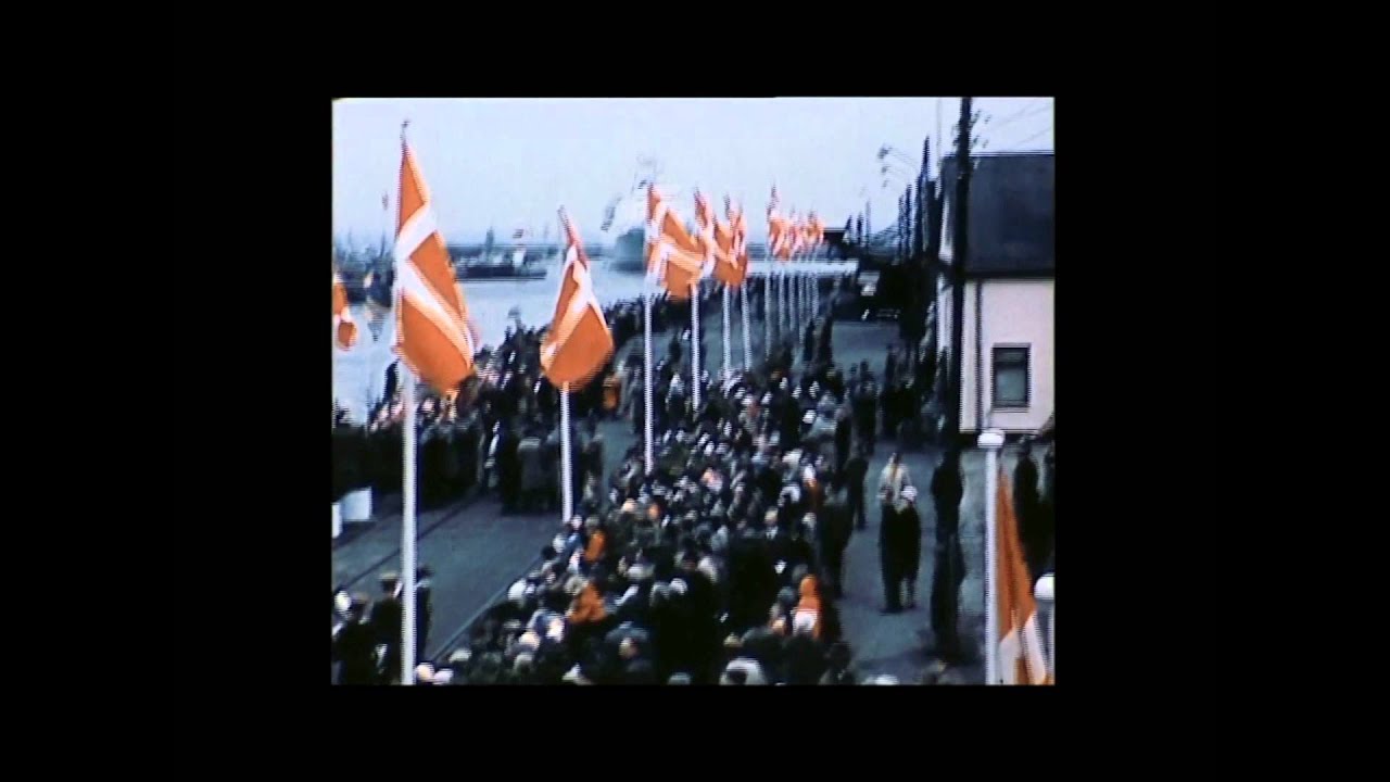 Europafærgen første anløb af Grenaa Havn d 7 5 1960