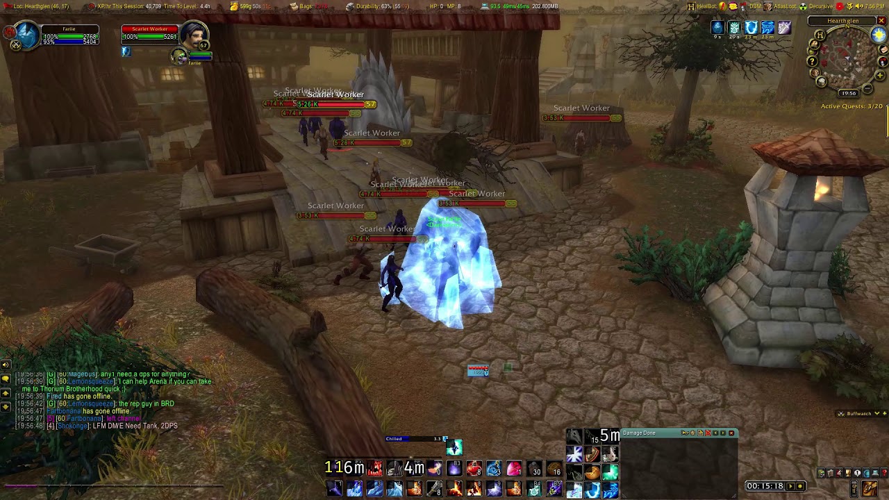 Mage AOE Heartglen 58-60 WoW Classic