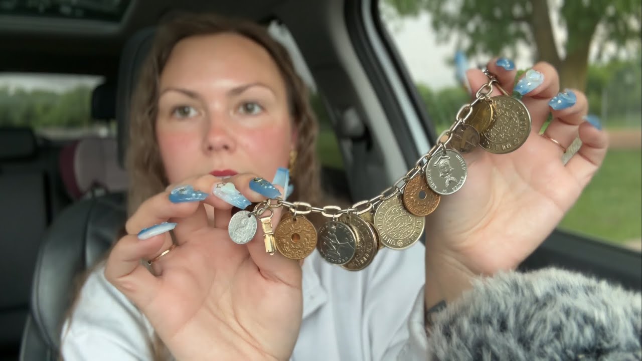 asmr/ JEWELRY that gives BEACH VIBES🐚🌺🏝️ (jewelry sounds, vintage items, explaining my collection)