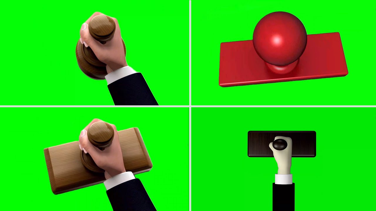 Stamp Animation with Green Screen || Non-Copywrite Video || For Documentary Style Animation