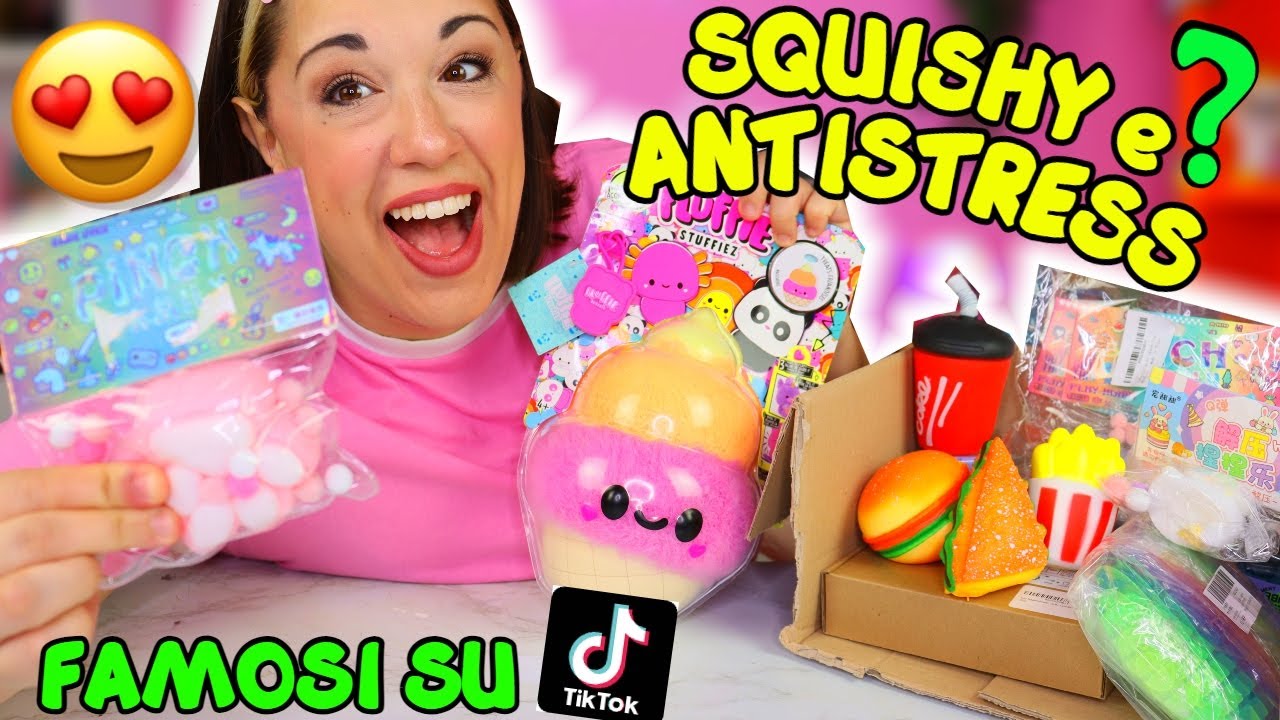 Apro SQUISHY e ANTISTRESS STRANI FAMOSI su TIKTOK