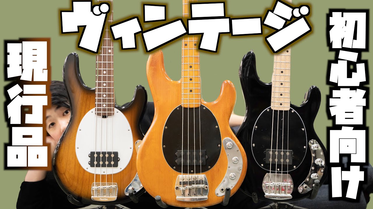 初級モデルからヴィンテージまでStingray弾き比べ！【Music Man, Ernieball, Sterling】