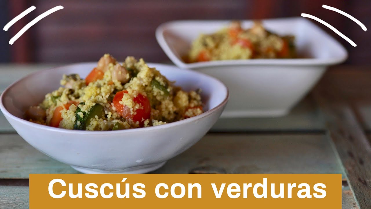 Cuscús con verduras y garbanzos en Thermomix | Fácil y rápido 😍