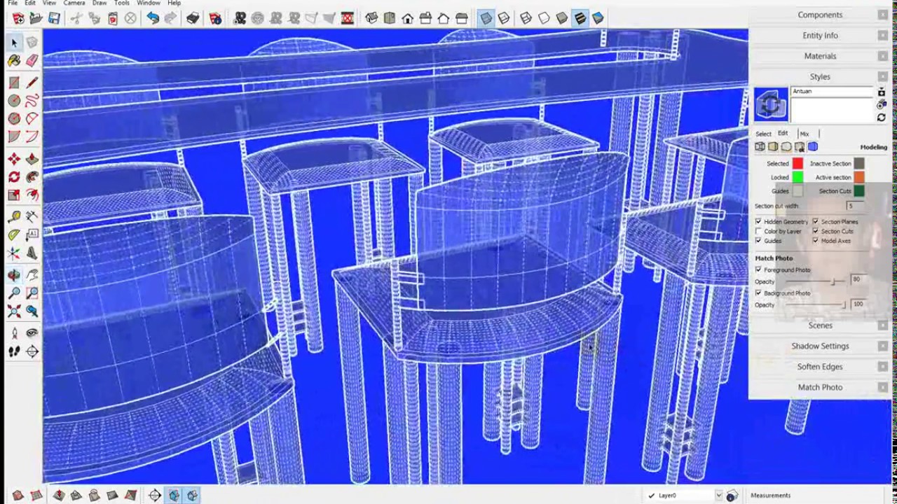 MegaCursos TUTORIAL SketchUp Parte 26 Creando un Style Presentaciones artísticas