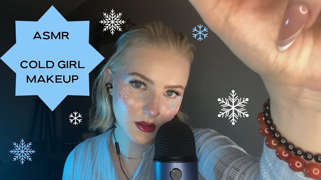 ASMR | DOING YOUR ❄️ COLD GIRL ❄️ SKINCARE + MAKEUP | BREATHY WHISPER | RING SOUNDS