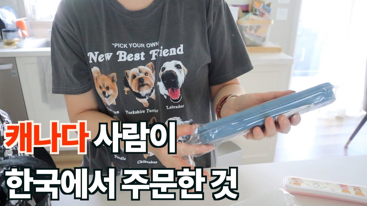 소소한 한국택배 언박싱 | 그치만 별거없다고 실망하지 않긔 | 14년차 캐나다 거주민 일상 브이로그