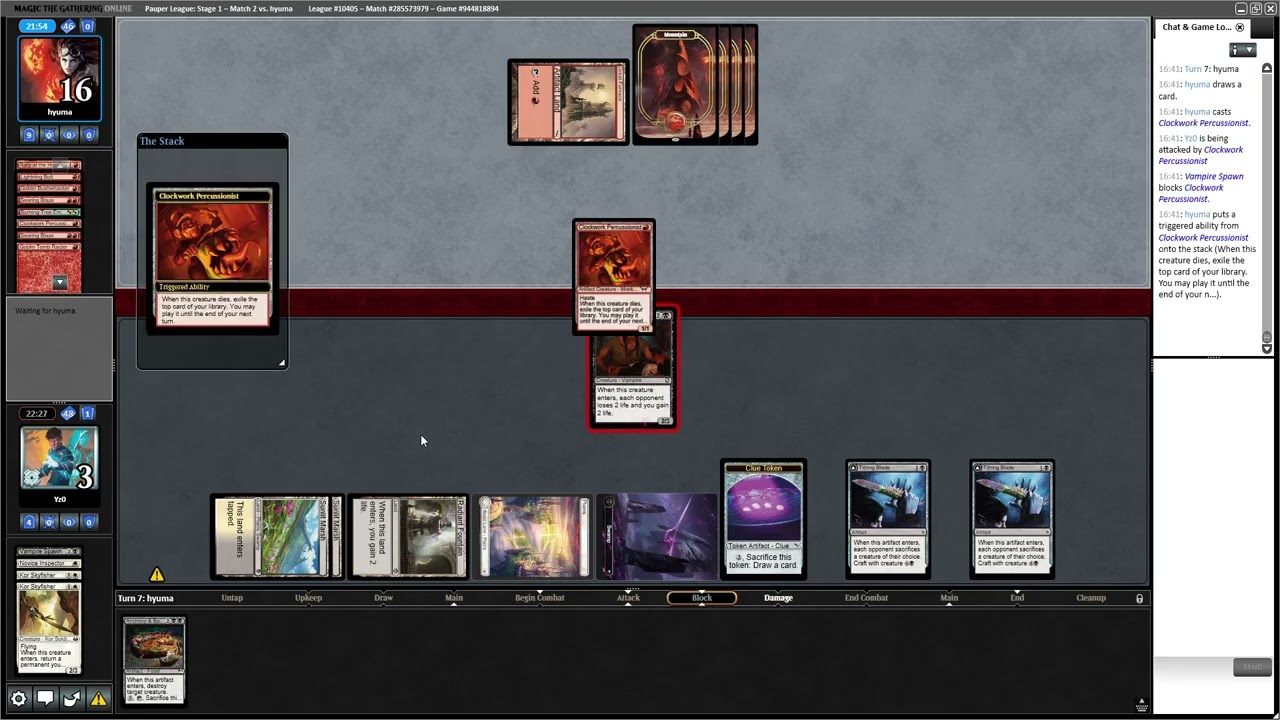 Monored bushwaker VS orzhov blink #mtgpauper