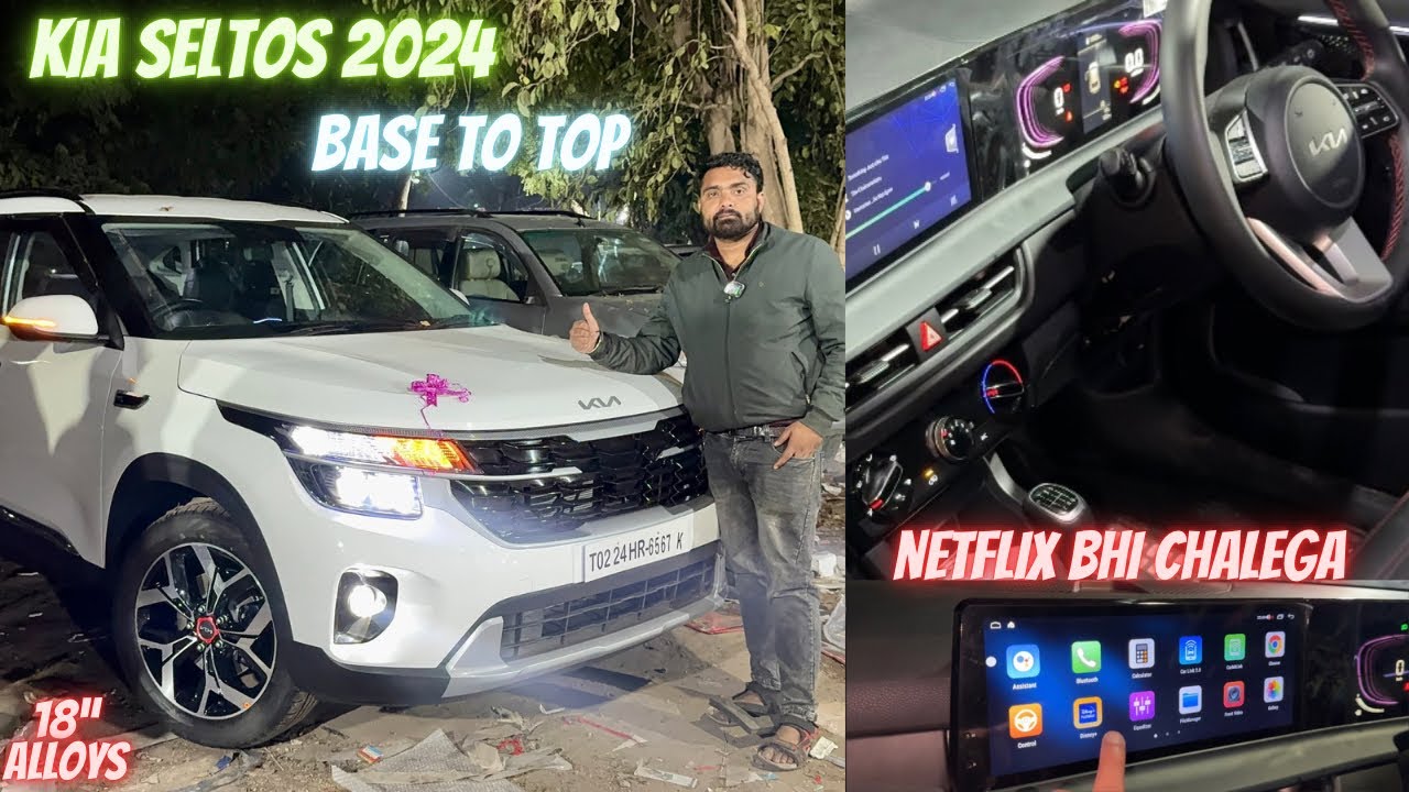 New Kia Seltos 2024 Base to Top Modified 🔥 12” Screen, 18” Alloys, LED’s , Interior Modification !