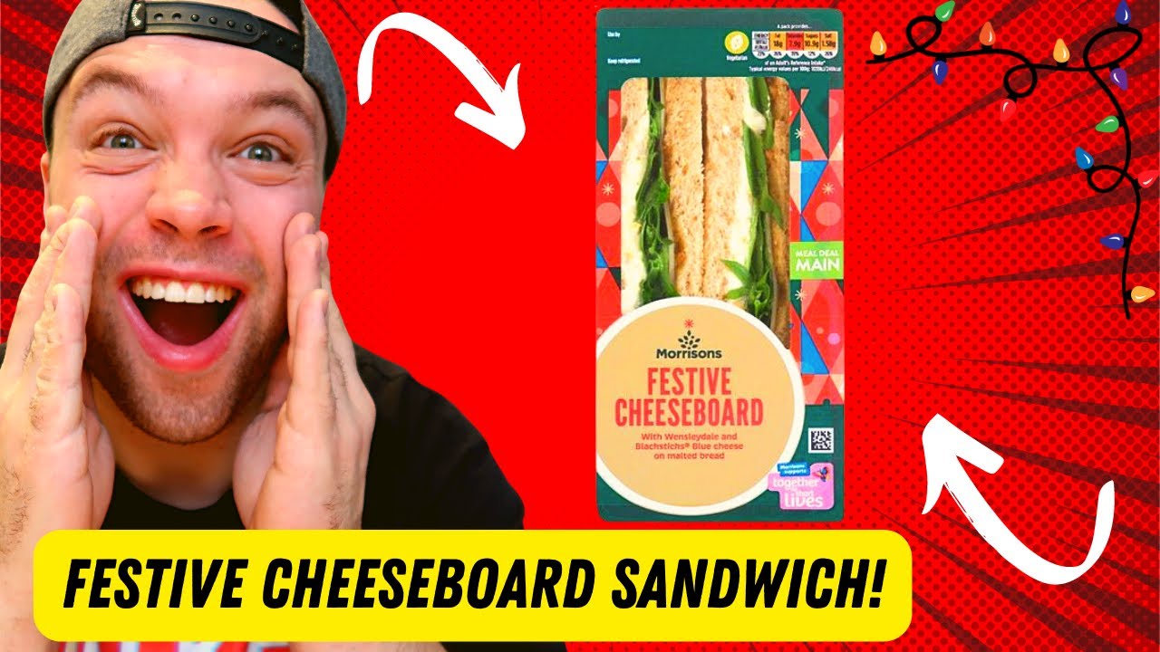 Morrison's Festive Madness!! Festive Cheeseboard Sandwich | Food Review