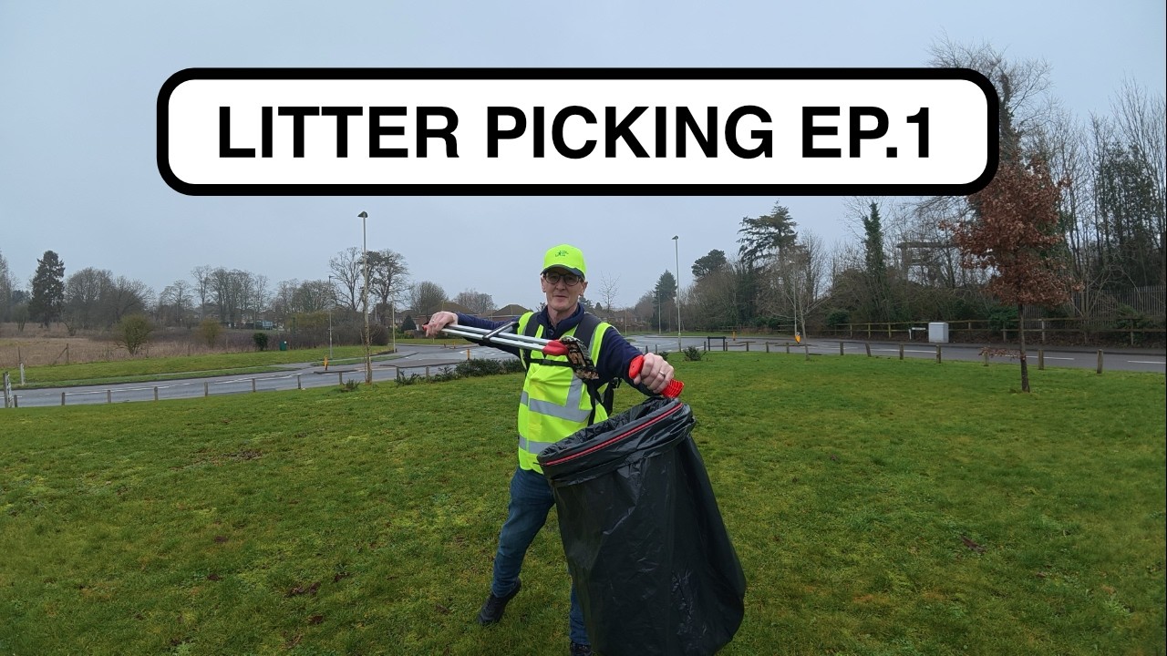 litter picking uk. One Bag at a time in HD. Exploring the Basingstoke area as we go along,