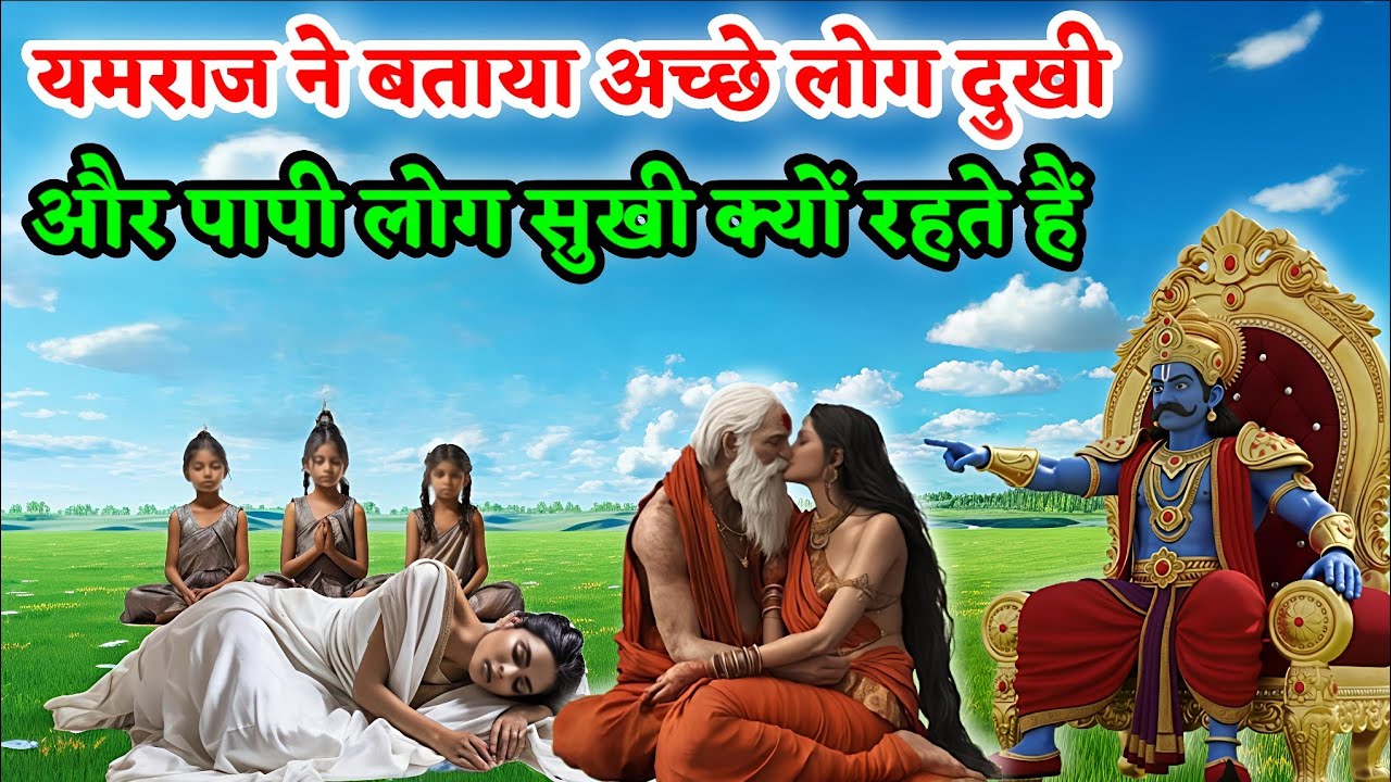 यमराज ने स्वयं बताया अच्छे लोग दुखी और पापी लोग सुखी क्यों रहते है | Krishna Gyan । Santan Dharm 