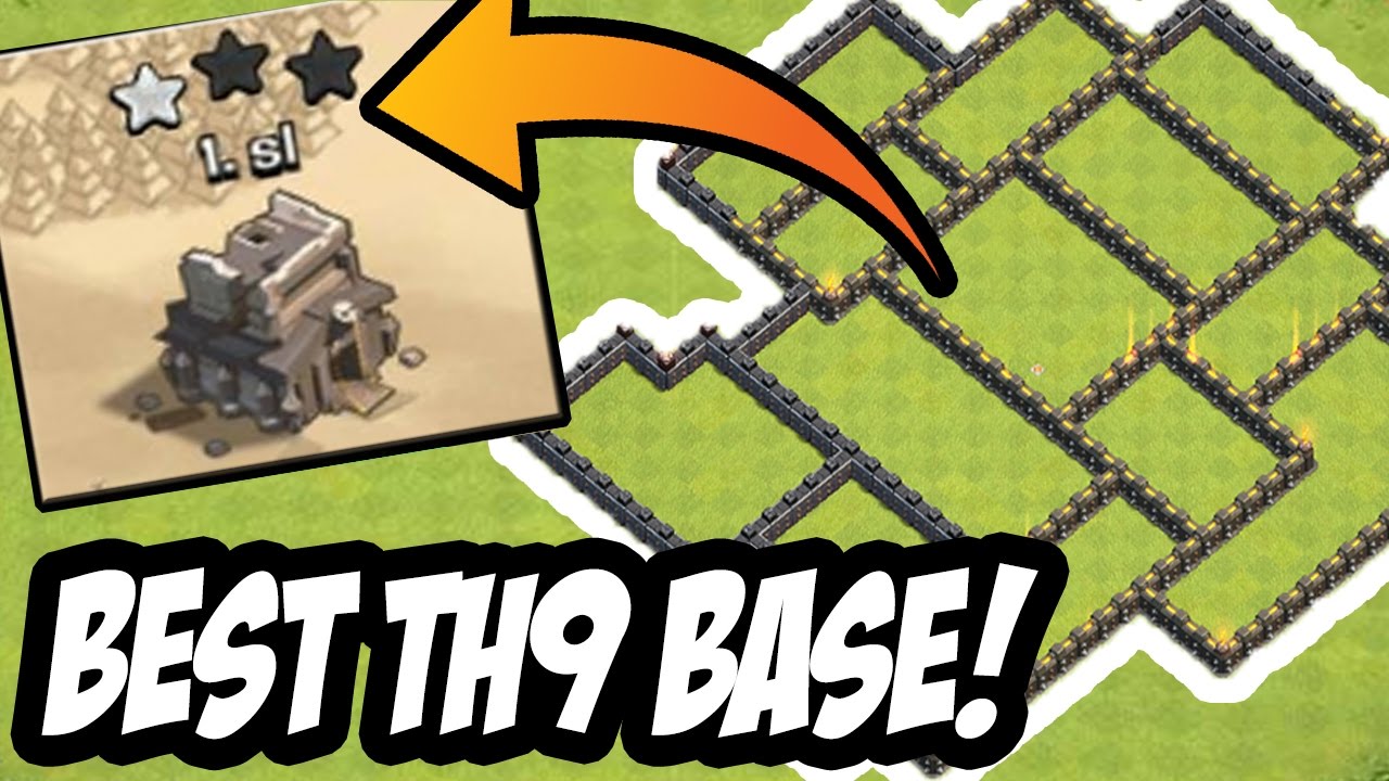 NEW TH9 ANTI EVERYTHING WAR BASE - Anti Valk Anti Hog Anti Bowler - Clash Of Clans