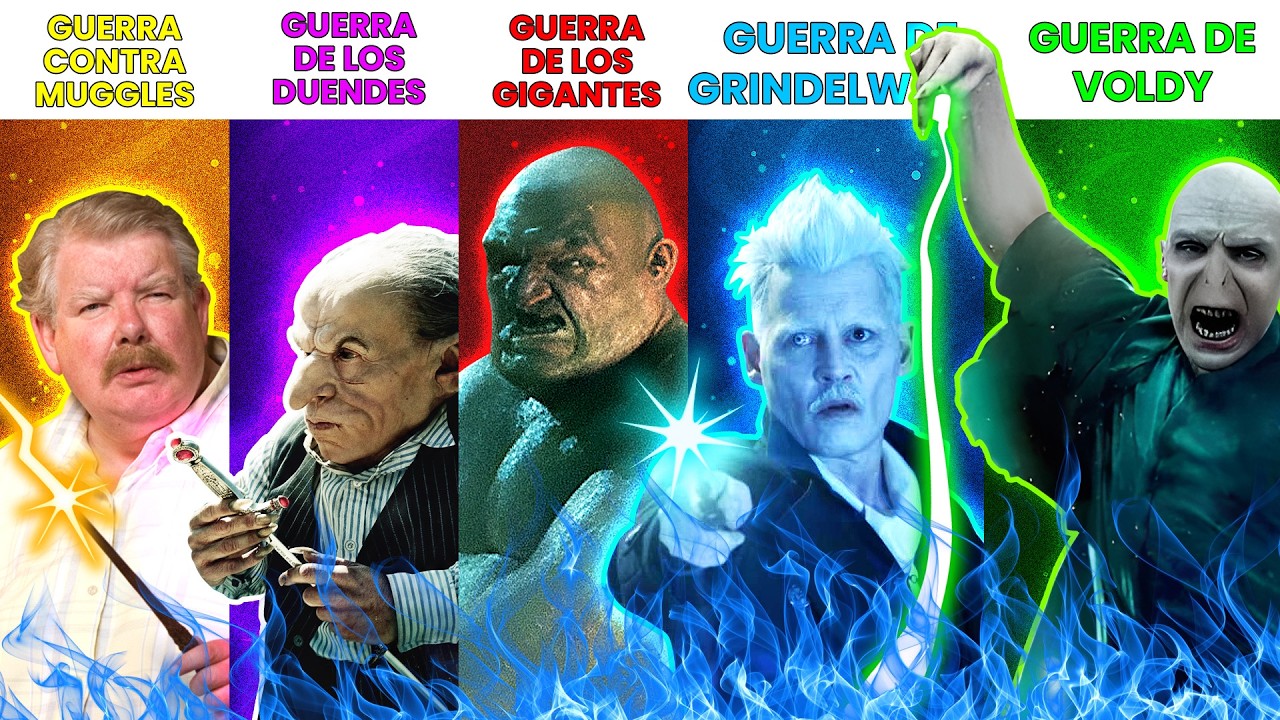 Las 5 Guerras del Mundo Mágico en Harry Potter EXPLICADAS al Detalle