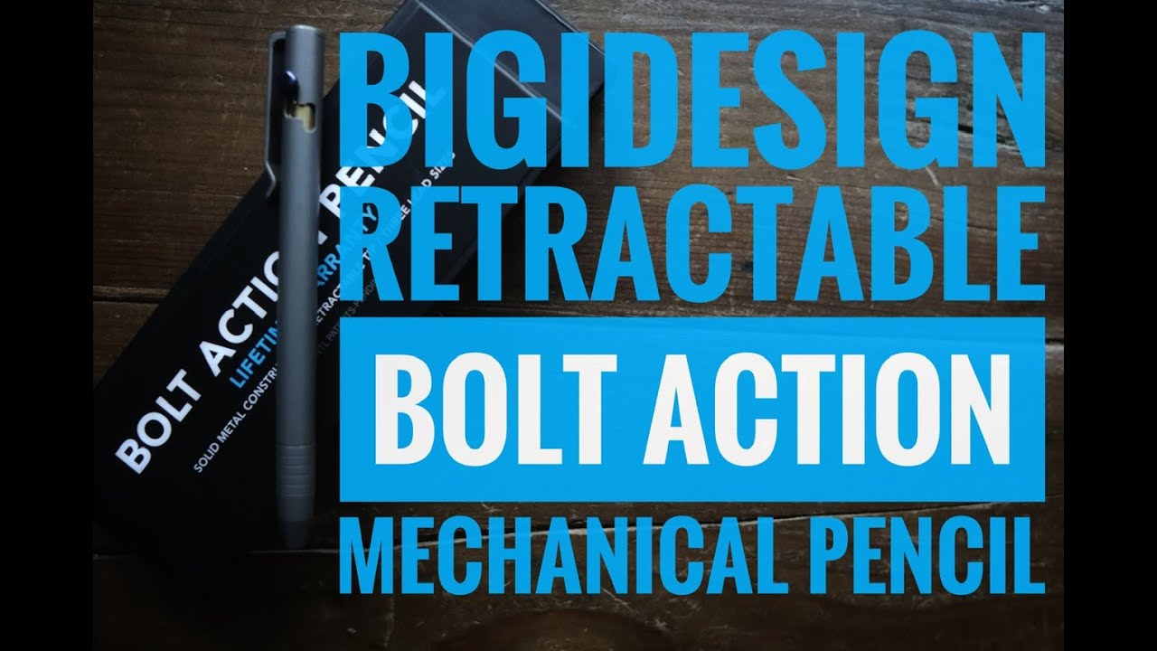 BigiDesign Retractable Bolt Action Mechanical Pencil