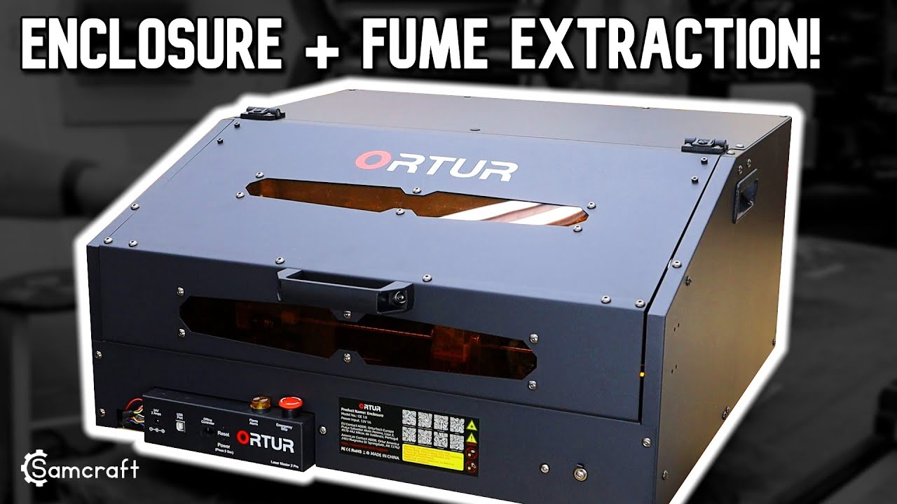 SOLID METAL Enclosure & Fume Extraction...Ortur Laser Master 2 Pro