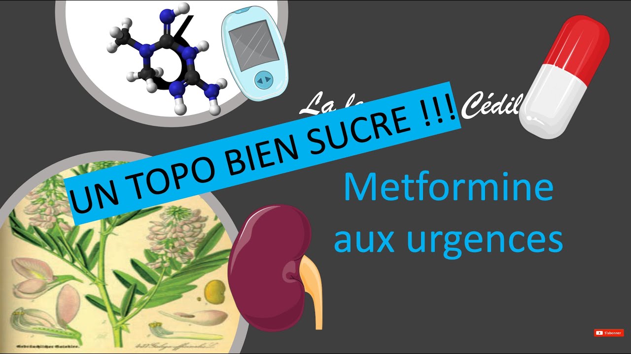 Urgences - la lecon avec cedille - La Metformine aux urgences - Acidose 🍋