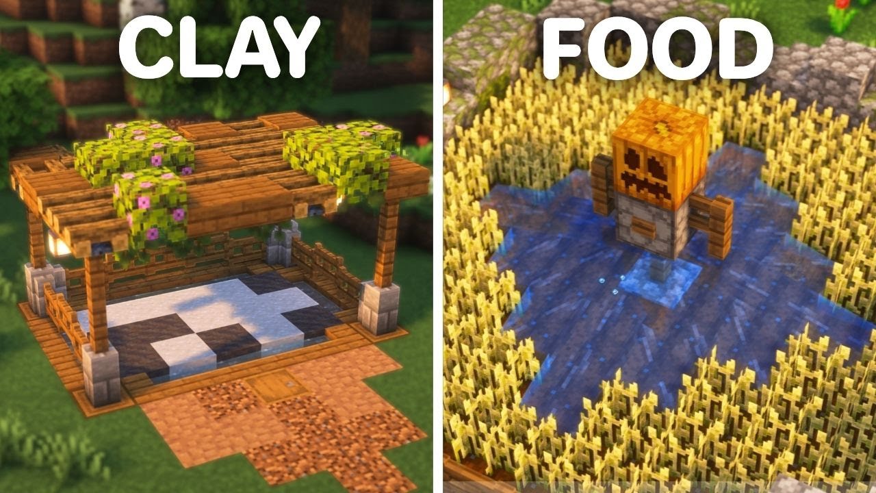 4 EASY Starter Farms For 1.21 Minecraft (Aesthetic) #1 | Java & Bedrock