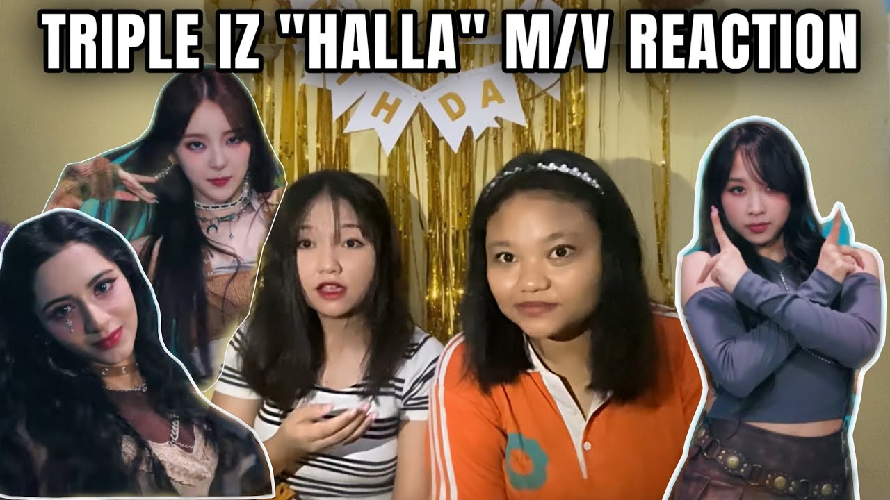 TRIPLE IZ “HALLA” M/V REACTION || DITA KARANG CENTER GROUP ??😱 || 3 VISUAL 🥰