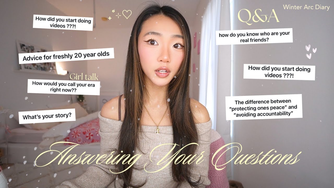 ANSWERING YOUR QUESTIONS + GIRL TALK! Personal growth, spirituality, & love! | Winter Arc Diary 🔒
