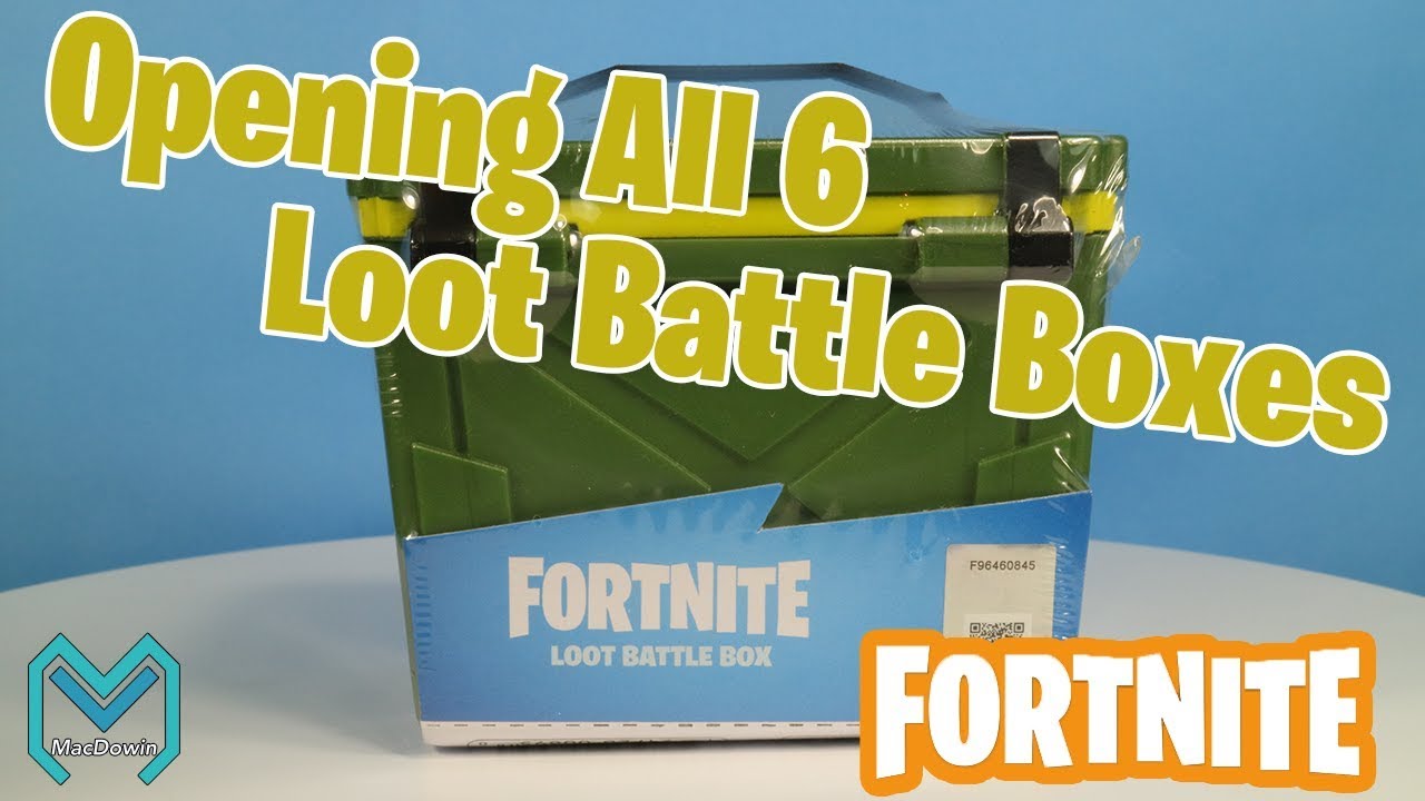 Opening All 6 Fortnite Loot Battle Boxes from Jazwares 2019