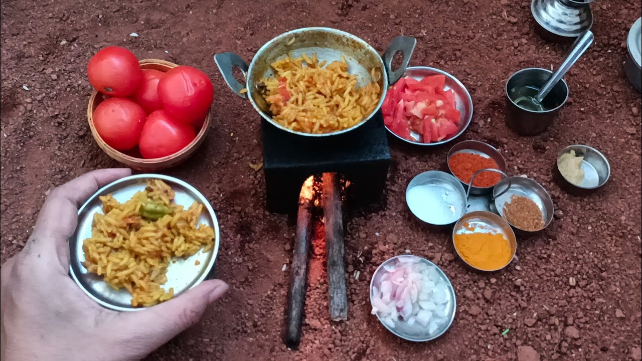 Try This Simple 🍅 Tomato Rice With Very Few Ingredients|Mini Cooking|Miniature Cooking|Tiny Cooking