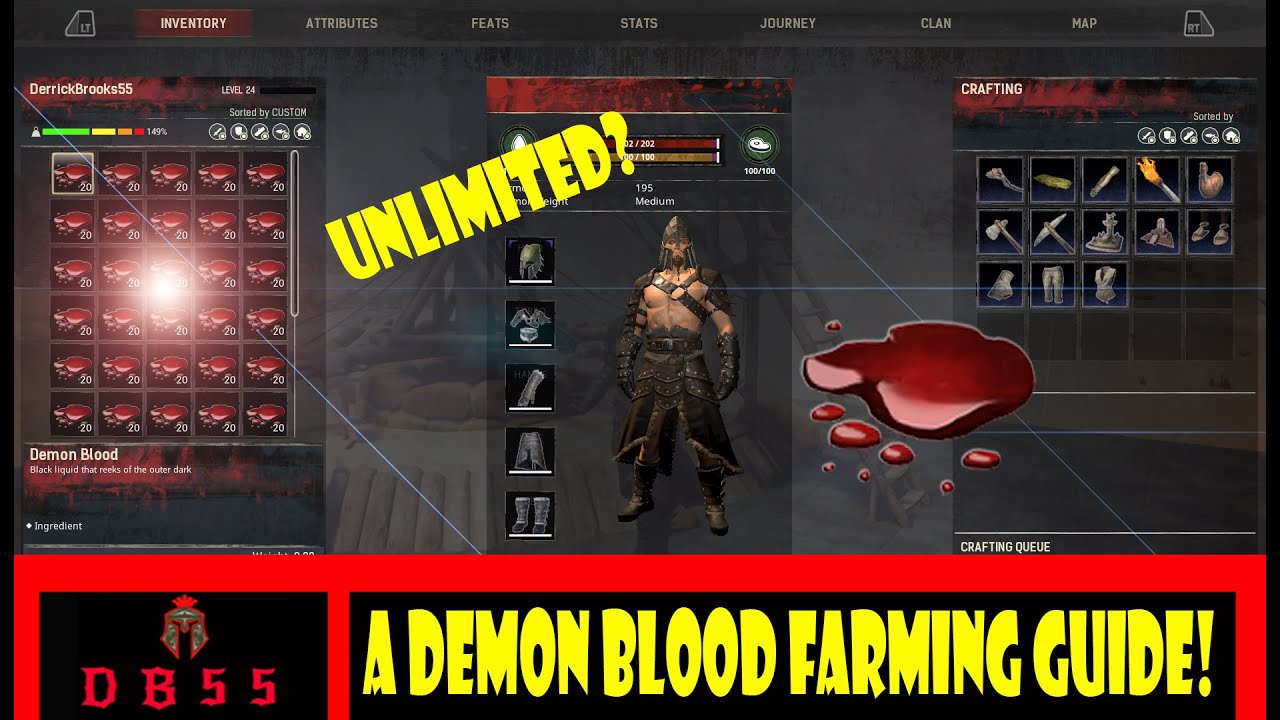 Conan Exiles How to farm for Demon Blood  Best Location Guide
