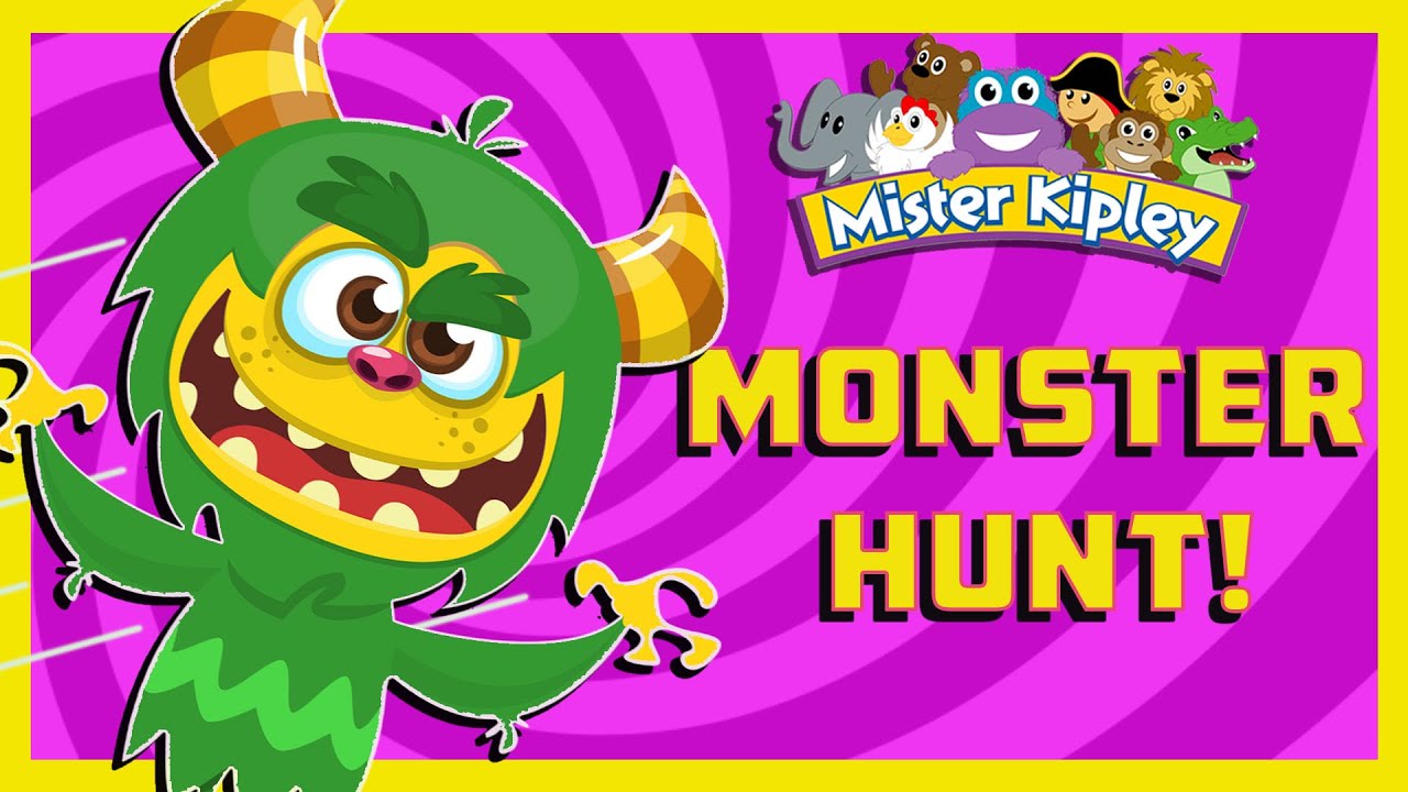 We're Going on a Monster Hunt - Movement Song with Actions, preschool, kindergarten, home school
