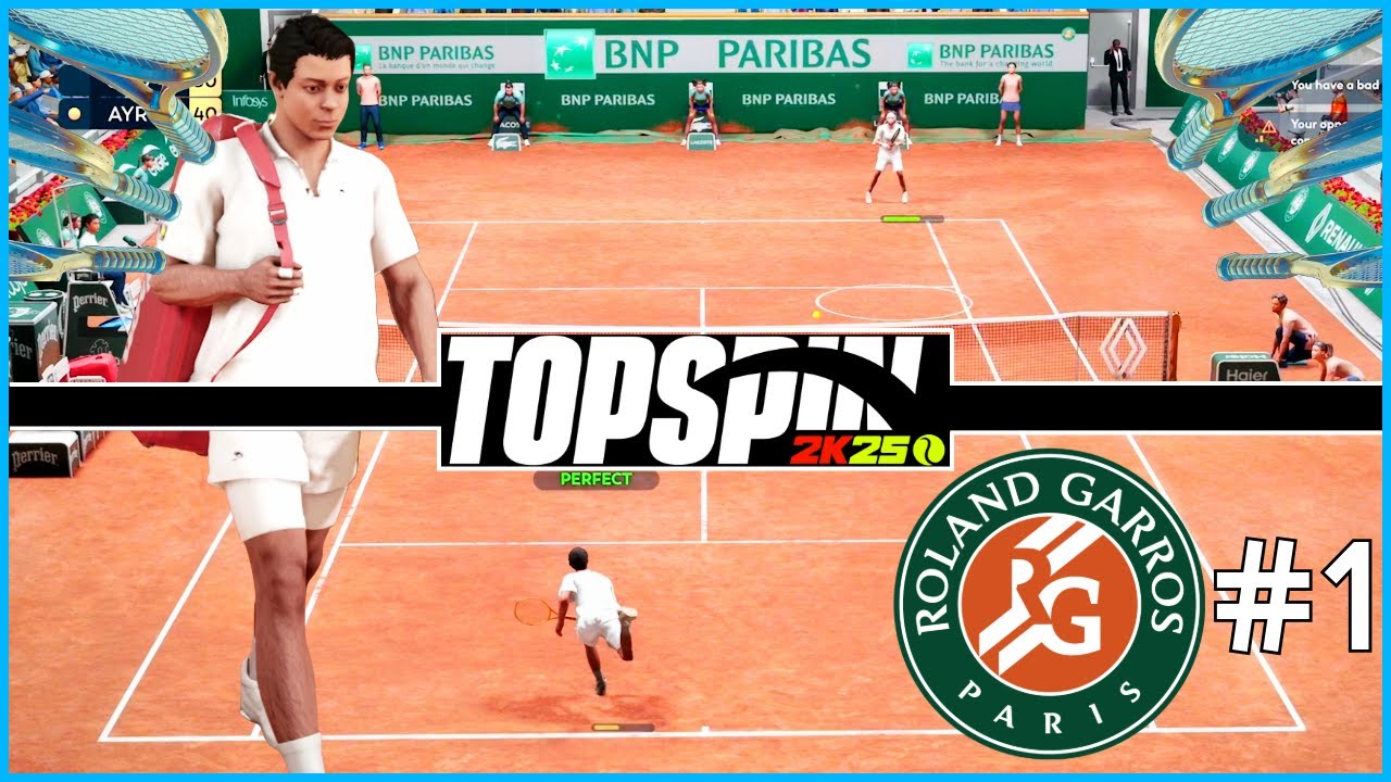 TopSpin 2K25 Player vs Player Online Gameplay | World Tour | Roland Garros (Intense Matchup)