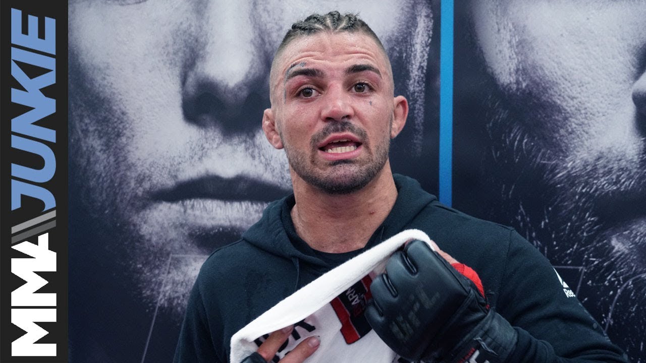 UFC on FOX 28's Mike Perry talks to media after his open workout in Orlando