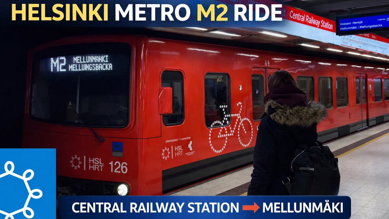 Helsinki Metro M2 ride. 