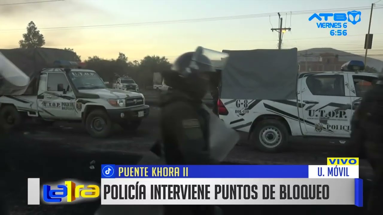 Policía boliviana se alista para avanzar hacia Pirque y Parotani