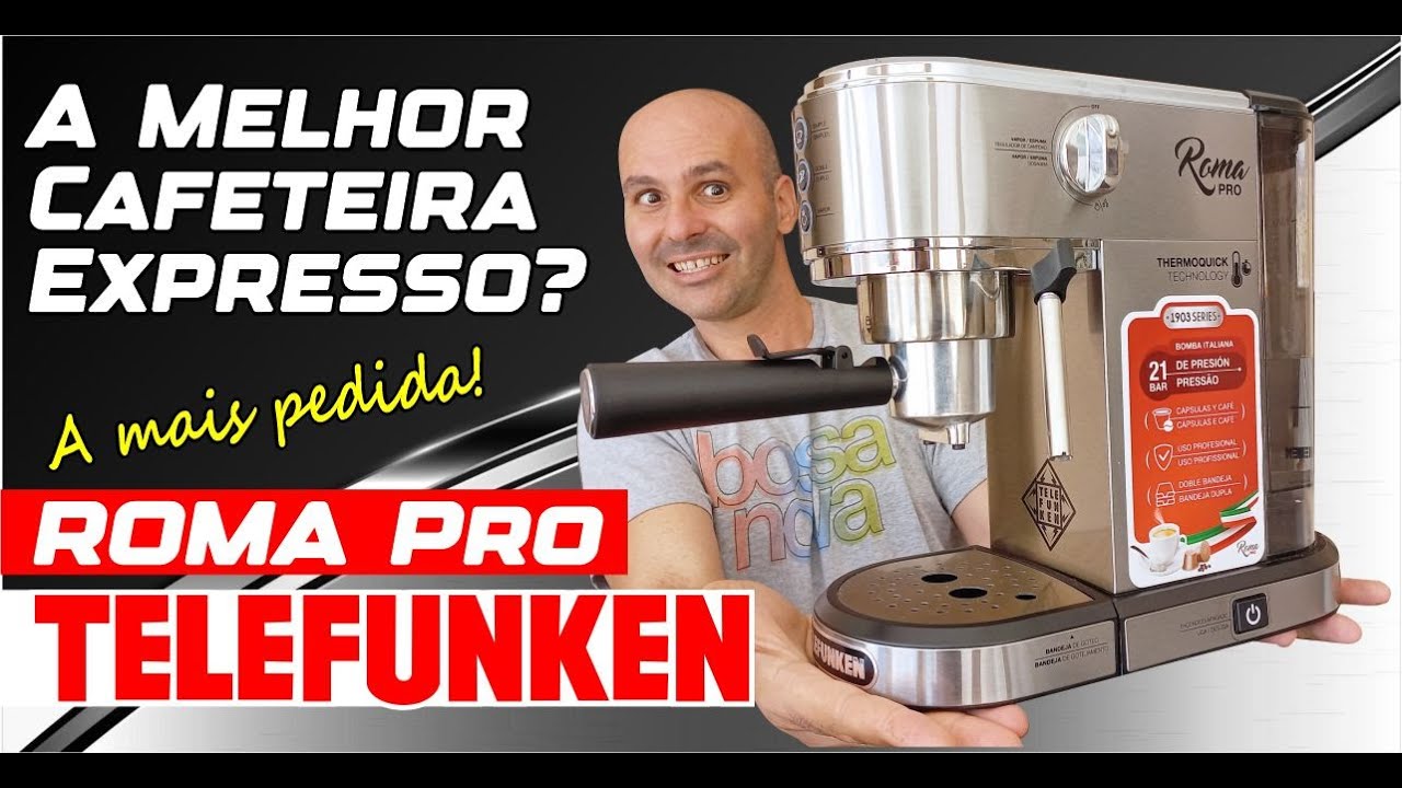 A Melhor Cafeteira Expresso? Cafeteira Expresso TELEFUNKEN ROMA PRO