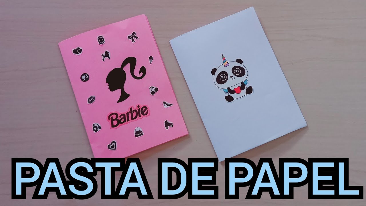 Como Fazer Pasta de Papel | origami paper craft | Material escolar | artesanato de papel