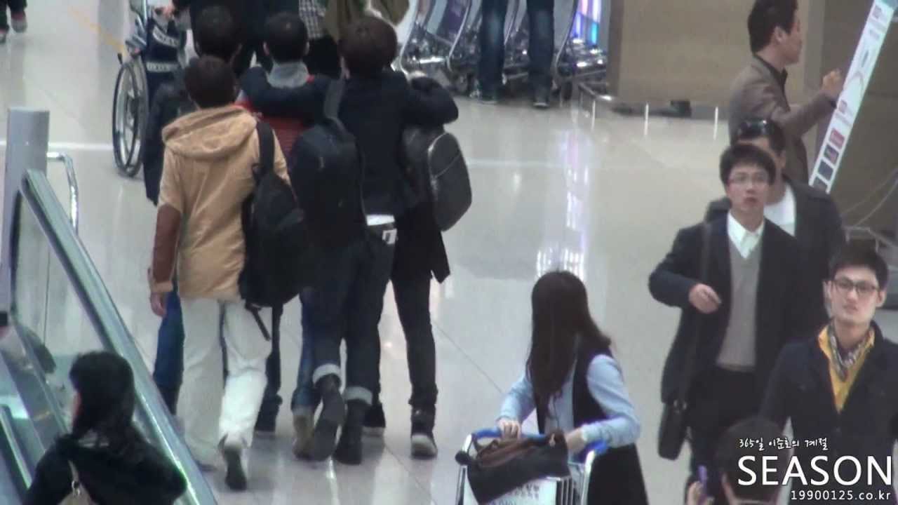 120405 인천공항 태국 출국 2PM 준호 직캠 JUNHO AIRPORT +
