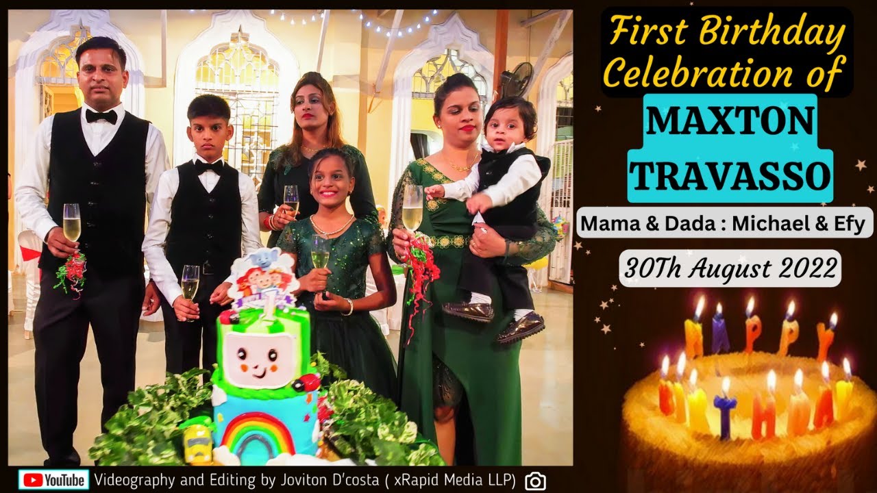 First Birthday Celebration of MAXTON TRAVASSO | Achies Grandeza, Guirdolim Goa | D&M : Michael & Efy